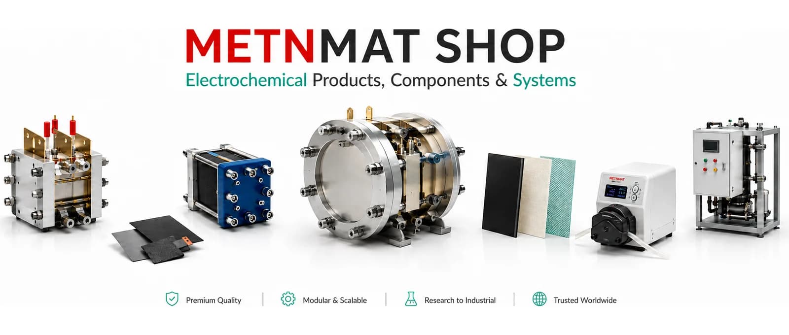 METNMAT Shop — electrochemical products, components & systems